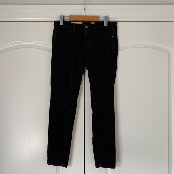 ❤️Pilcro Black Velvet Skinny Pants Serif 29x30 - Picture 8 of 9
